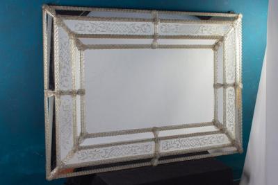 Superb Mid Century Venetian Mirror Murano 1960