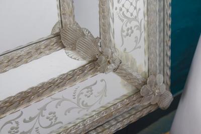 Superb Mid Century Venetian Mirror Murano 1960