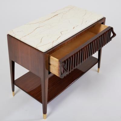 Superb Pair of Rosewood Side Tables Italy 1950s
