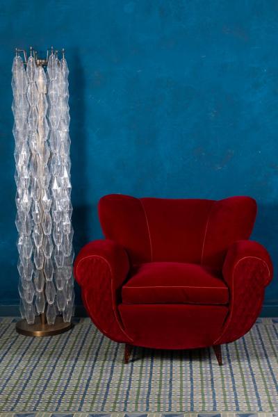 Superb Poliedri Floor Lamp with Bronze Color Base