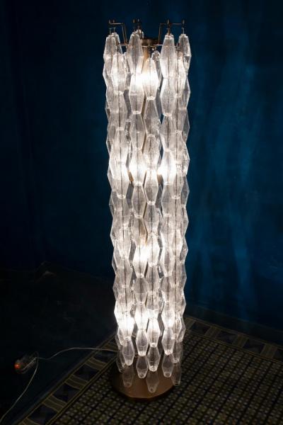 Superb Poliedri Floor Lamp with Bronze Color Base