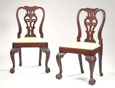 Superb Set of Eight George II Dining Chairs
