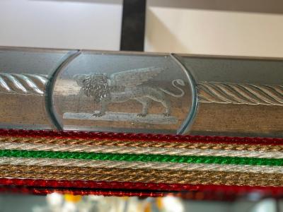 Superb Venetian Multicolor Murano Glass Mirror