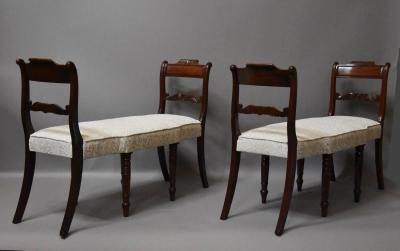 Superb pair of mahogany window seats