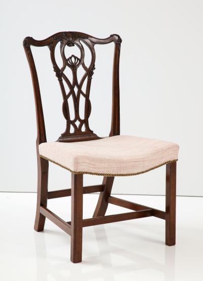 Superb set of four Chippendale mahogany dining chairs c 1760