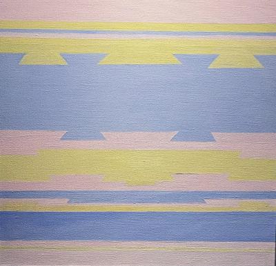 Susan Bleakley Untitled Pink Yellow and Blue