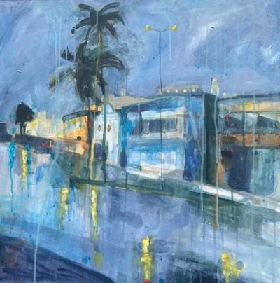 Susan Gilmour La Ni a Painting The Town