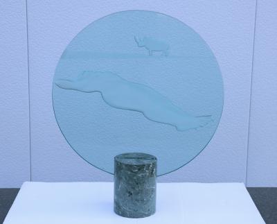 Susan Pelish Glass And Marble Sculpture