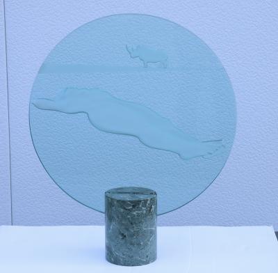 Susan Pelish Glass And Marble Sculpture