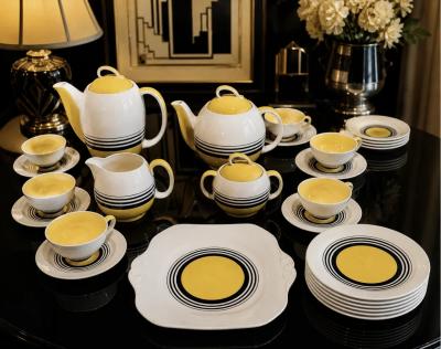 Susie Cooper Art Deco Tea Set by Susie Cooper in Tango Pattern