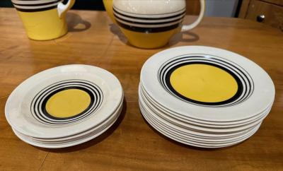 Susie Cooper Art Deco Tea Set by Susie Cooper in Tango Pattern