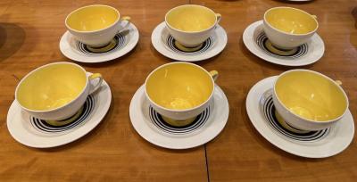 Susie Cooper Art Deco Tea Set by Susie Cooper in Tango Pattern