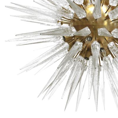 Suspension Lamp Made in Murano in Star Form