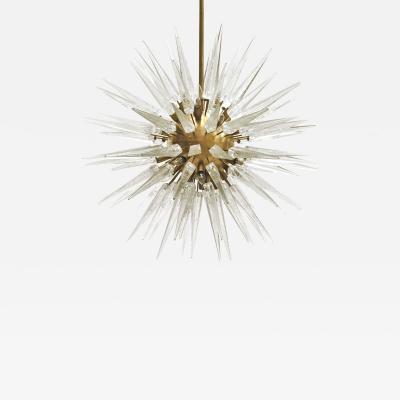 Suspension Lamp Made in Murano in Star Form