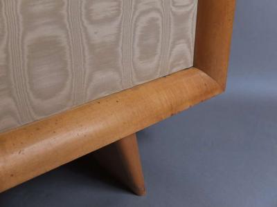 Suzanne Guiguichon French 1950s Sycamore and Original Fabric Buffet by Suzanne Guiguichon