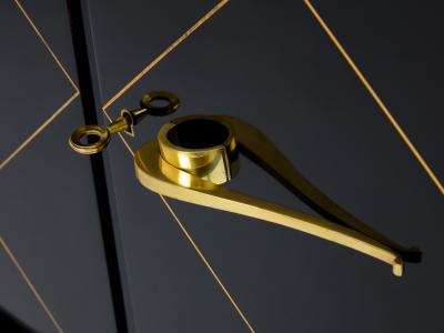 Suzanne Guiguichon Suzanne Guiguichon ebonized sycamore brass gilt sideboard 1940