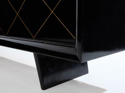 Suzanne Guiguichon Suzanne Guiguichon ebonized sycamore brass gilt sideboard 1940