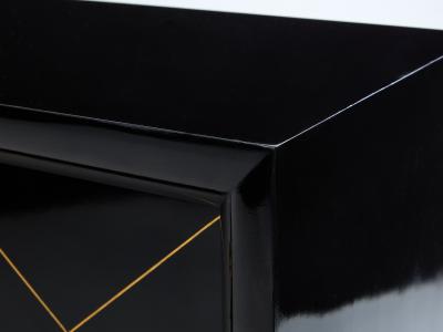 Suzanne Guiguichon Suzanne Guiguichon ebonized sycamore brass gilt sideboard 1940