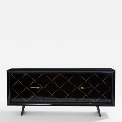 Suzanne Guiguichon Suzanne Guiguichon ebonized sycamore brass gilt sideboard 1940