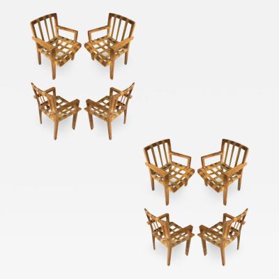 Suzanne Guiguichon Suzanne Guiguichon rarest documented set of 8 ceruse dinning chairs