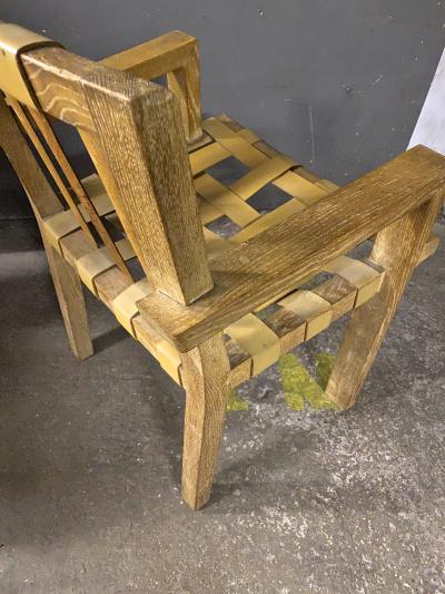 Suzanne Guiguichon Suzanne Guiguichon rarest documented set of ceruse dinning chairs