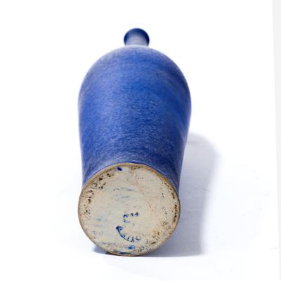 Suzanne Rami Elegant blue ceramic vase by Suzanne Ramie for Atelier Madoura