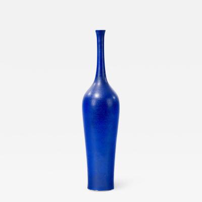 Suzanne Rami Elegant blue ceramic vase by Suzanne Ramie for Atelier Madoura