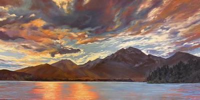 Suzanne Sandboe Dragon Fire over Pyramid Lake