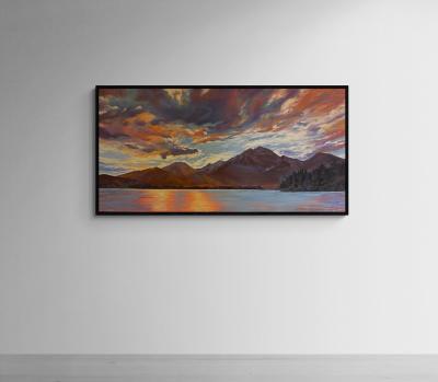 Suzanne Sandboe Dragon Fire over Pyramid Lake