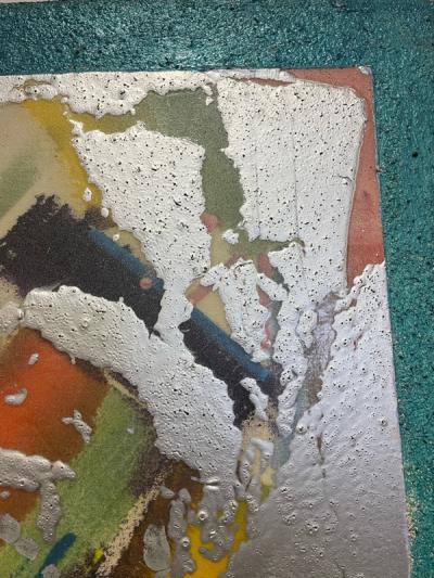 Suzanne Weinreich MONUMENTAL ABSTRACT POST MODERN COLORFUL PAINTING