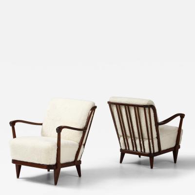 Svante Skogh A Pair Of Swedish Club Chairs designed by Svante Skogh Circa 1950s