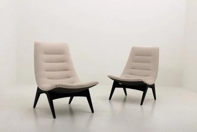 Svante Skogh Pair of Scandinavian Lounge Chairs 755 by Svante Skogh for Ope M bler Sweden