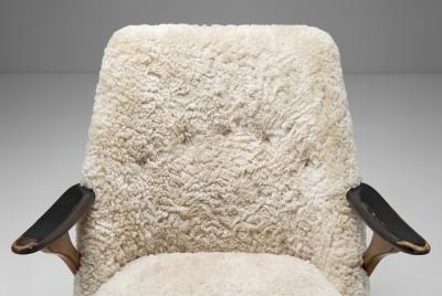 Svante Skogh Pair of Svante Skogh Easy Chairs for F renade M belfabrikerna Sweden 1950s