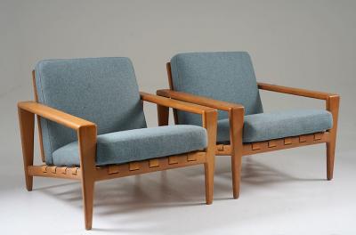 Svante Skogh Scandinavian Mid Century Lounge Chairs Bod by Svante Skogh