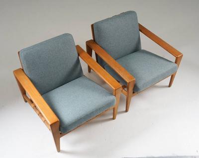 Svante Skogh Scandinavian Mid Century Lounge Chairs Bod by Svante Skogh