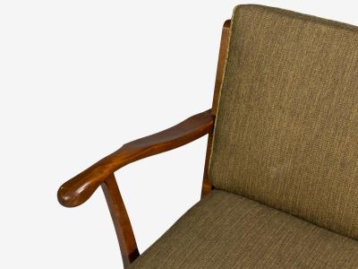 Svante Skogh Sofa Beech Fabric Sweden 1940s