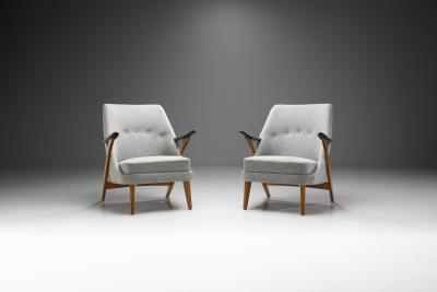 Svante Skogh Svante Skogh Armchairs for Seffle M belfabrik AB Sweden 1950s