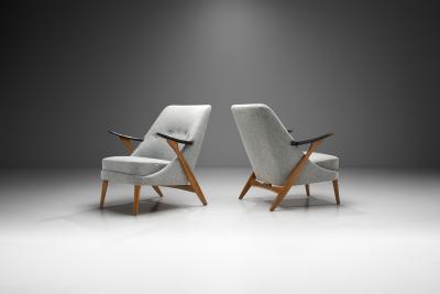 Svante Skogh Svante Skogh Armchairs for Seffle M belfabrik AB Sweden 1950s