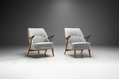 Svante Skogh Svante Skogh Armchairs for Seffle M belfabrik AB Sweden 1950s