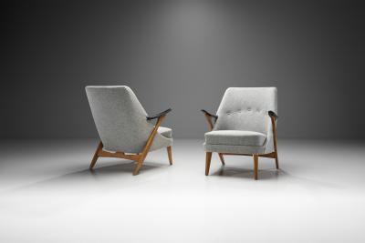 Svante Skogh Svante Skogh Armchairs for Seffle M belfabrik AB Sweden 1950s