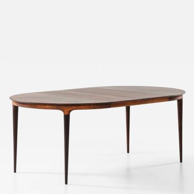 Svante Skogh Svante Skogh Dining Table in Beech Rosewood by AB Seffle M belfabrik 1958