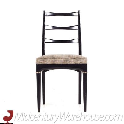 Svante Skogh Svante Skogh for Seffle of Sweden Mid Century Ebonized Dining Chairs Set of 4