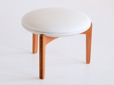 Sven Ellekaer Pair of Sven Ellekaer Three Legged Stools in Teak Chr Linneberg Denmark 1962