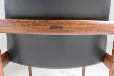 Sven Ivar Dysthe Pair of Easy Chairs in Rosewood and Leather by Sven Ivar Dysthe