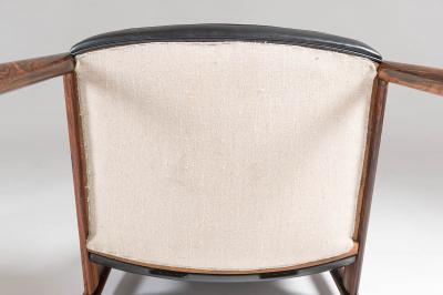 Sven Ivar Dysthe Pair of Easy Chairs in Rosewood and Leather by Sven Ivar Dysthe