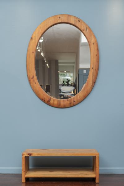 Sven Larsson Sven Larsson Large Oval Wall Mirror and Bench