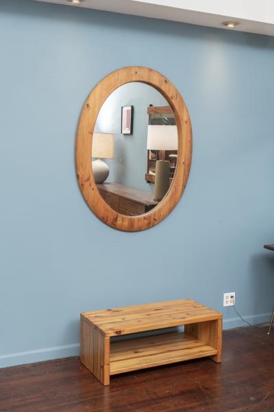 Sven Larsson Sven Larsson Large Oval Wall Mirror and Bench