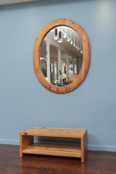 Sven Larsson Sven Larsson Large Oval Wall Mirror and Bench
