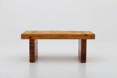 Sven Larsson Swedish Bench or Side Table in Pine by Sven Larsson