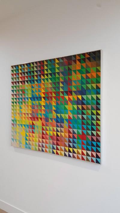 Sven Markeliu Hand Painted Paper Collage Attributed to Sven Markelius for Illums Bolighus